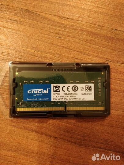 8GB Crucial DDR4 2400 SO-dimm новая
