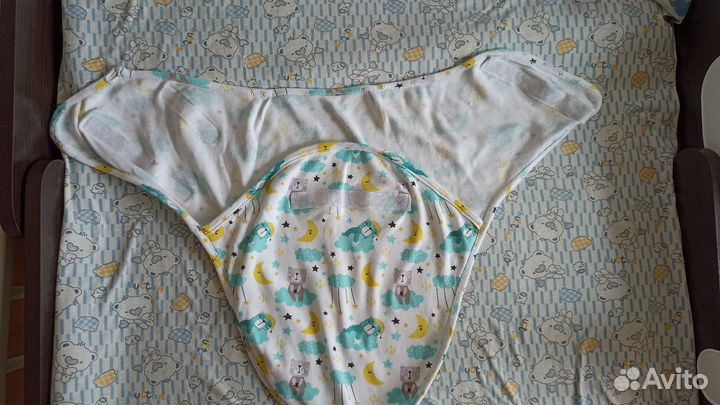 Пеленка кокон на липучках