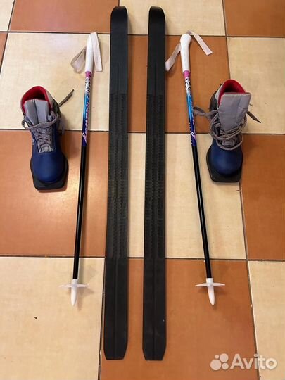Лыжи беговые детские с ботинками