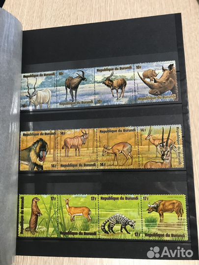 Альбом с марками Бурунди