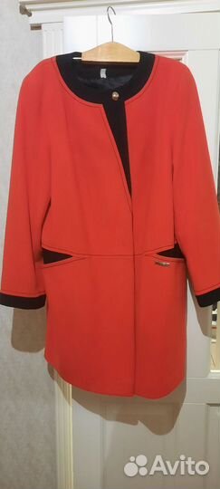 Пальто женское демисезонное 54 56 размера