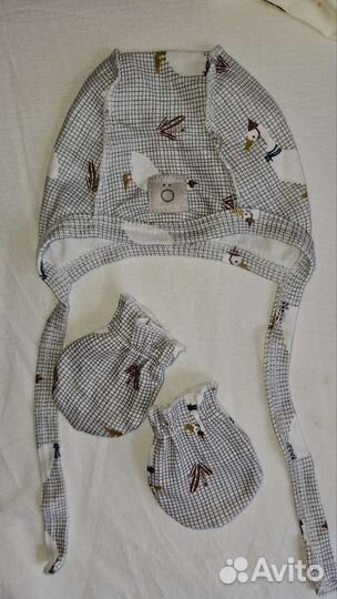 Чепчик и антицарапки(набор)