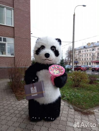 Гиганский плюшевый белый мишка, панда и другие