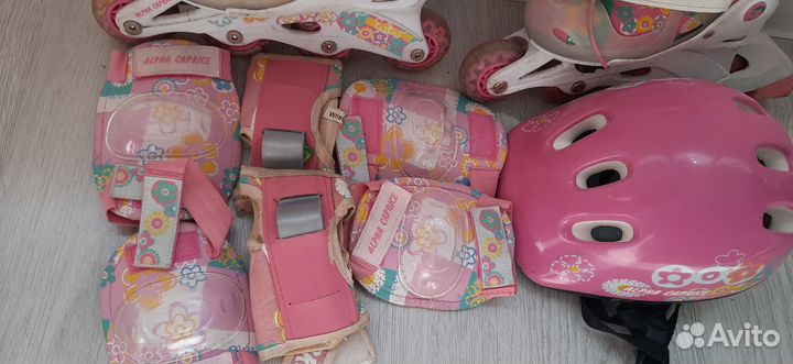 Роликовые коньки с защитой