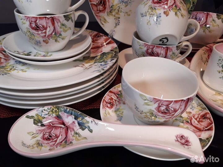Посуда коллекции Розы. Можно купить попредметно