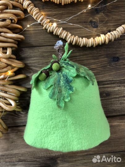 Шапка валяная для сауны и бани