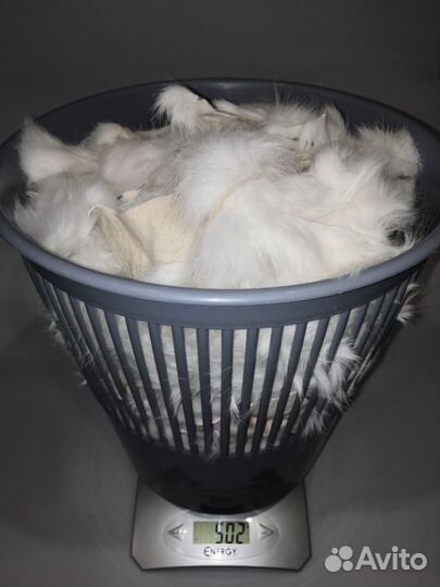 Кусочки меха кролика для поделок и рукоделия