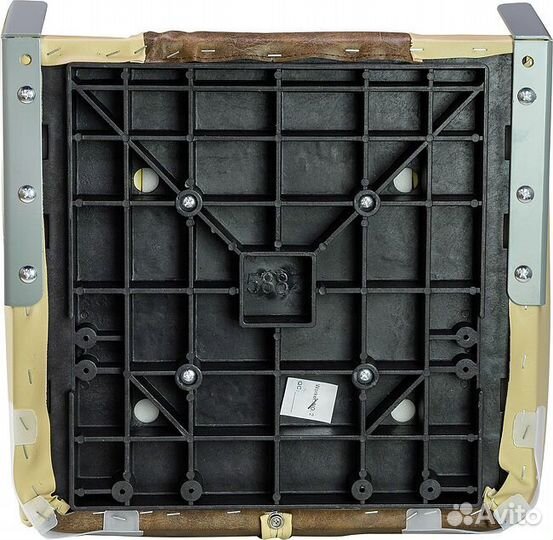 Кресло складное мягкое, обивка винил, цвет песочны