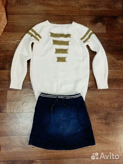 Пакет вещей и обуви на девочку 140 см