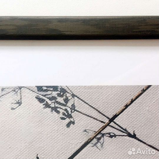 Авторский постер в деревянной раме 40х40