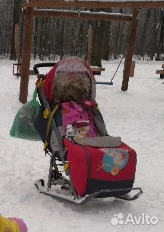 Детские санки коляска ника