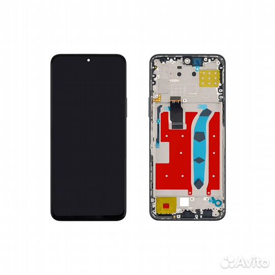 Дисплей для Huawei Honor X8 черный+рамка Orig