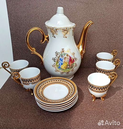 Кофейный сервис из чешского фарфора