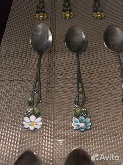 Ложки кофейные Мельхиор, ребёнку подарок СССР