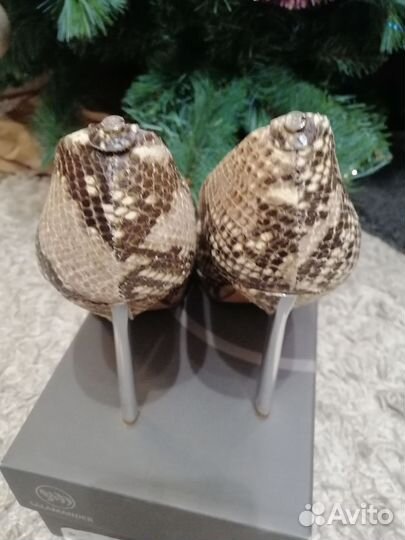Туфли под питона, на шпильке, 39 р. Baldinini