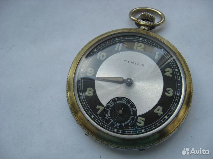 Старинные карманные швейцарские часы Симье Cimier