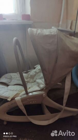 Шезлонг детский с вибрацией jetem