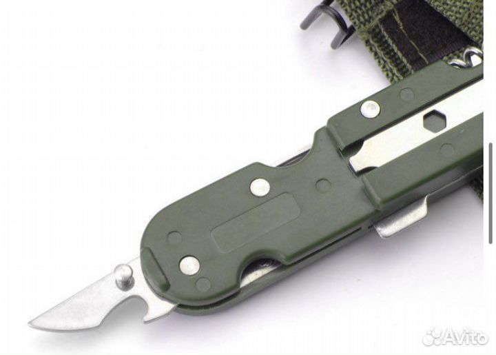 Вилка-ложка-нож набор оливковый цвет