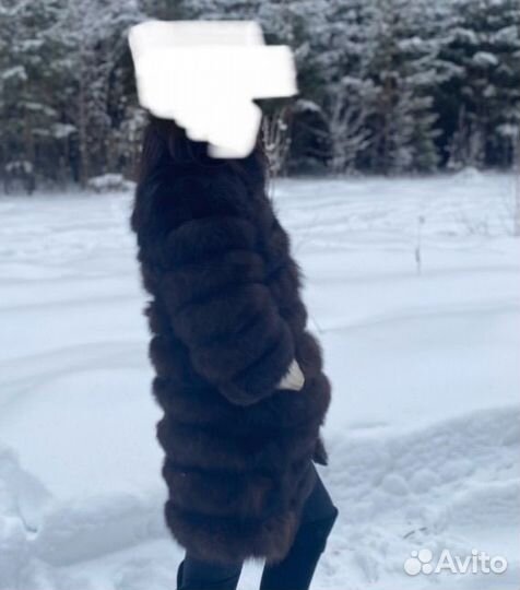 Шуба из песца