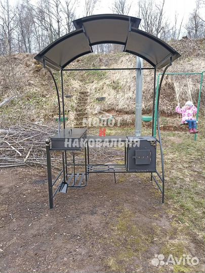 Мангал в стиле лофт