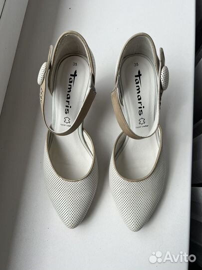 Туфли tamaris 35 натуральная кожа