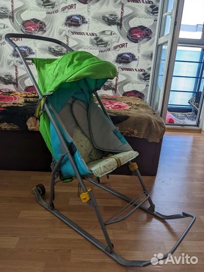 Санки коляска nika
