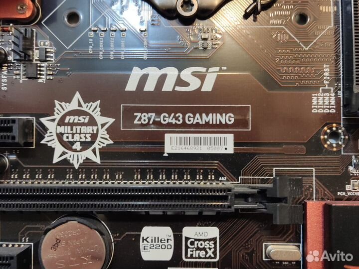 Материнская плата MSI Z87-G43 gaming