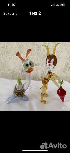 Стеклянная фигурка