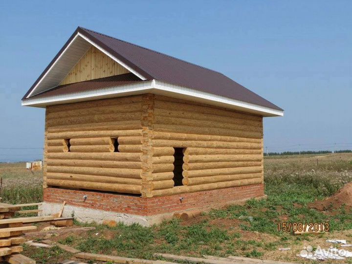 Срубы бань из бревна