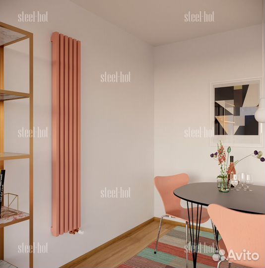 Вертикальный дизайн радиатор Steel V от производит