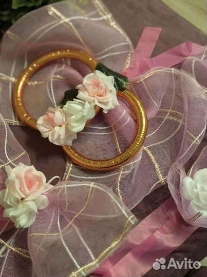 Украшения для свадьбы на машину, кольца