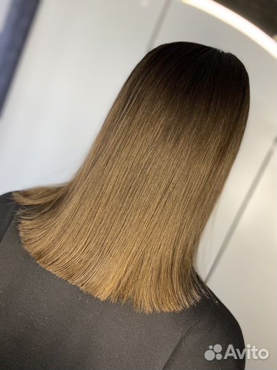 Кератиновое выпрямление волос