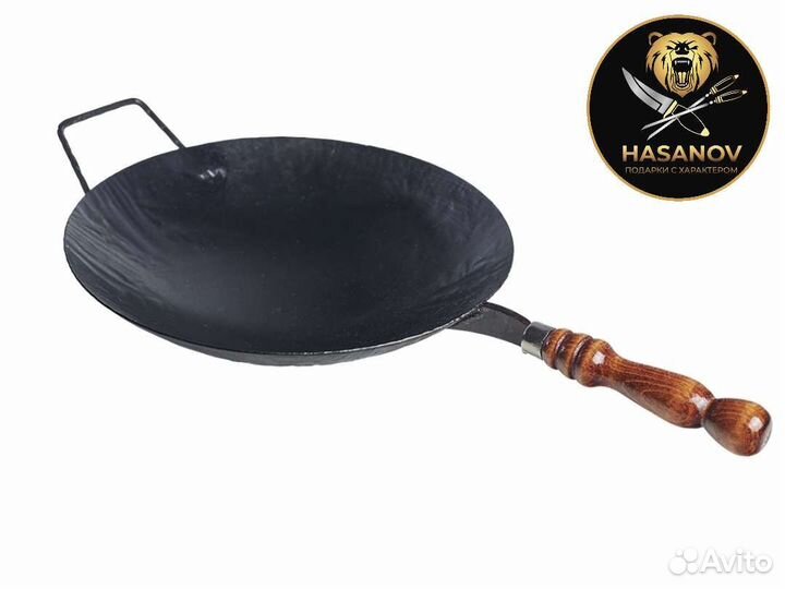 Сковорода вок вороненая