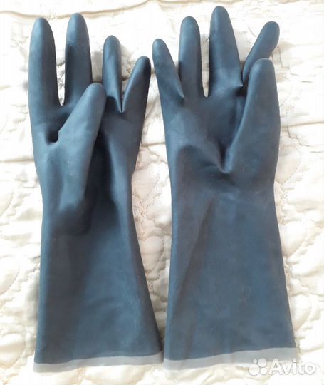 Перчатки резиновые