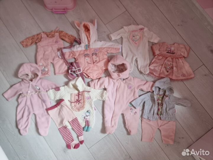 Одежда, шкаф, колыбель baby annabell