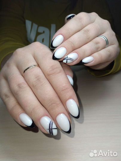 Гелевое наращивание ногтей,гель-лак