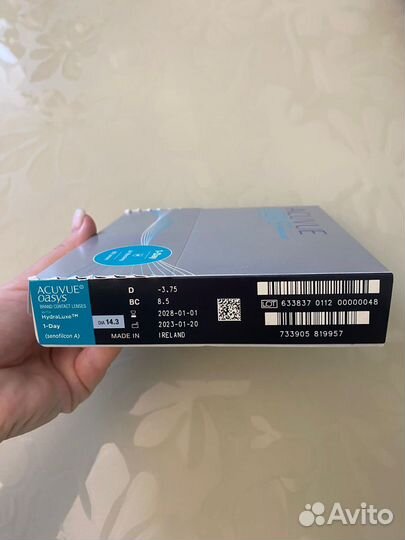 Линзы контактные acuvue oasys 1 day