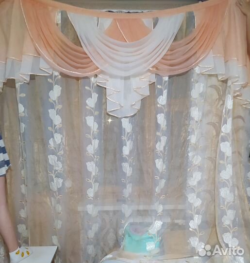 Шторы с ламбрекеном бу