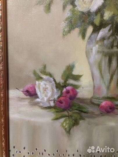 Картина маслом цветы