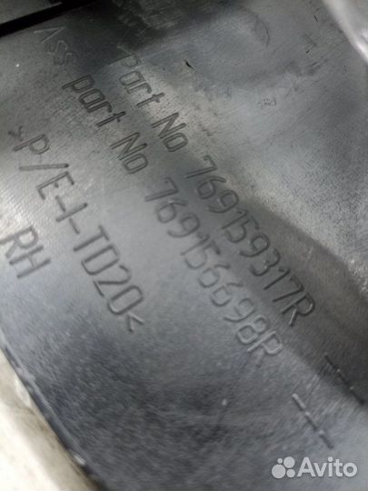 Обшивка стойки средней нижняя правая Renault