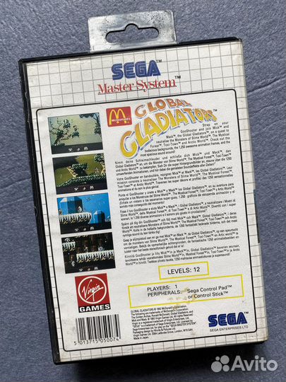 Игра Global Gladiators Sega Master System