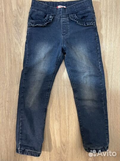 Джинсы для девочки утепленные