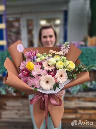 Букет цветов, розы, цветы