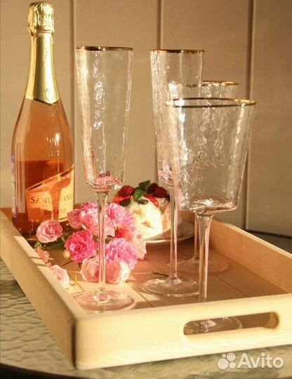 Бокал треугольный для вина, шампанского