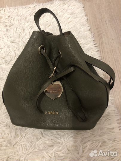 Женская сумка рюкзак из натуральной кожи