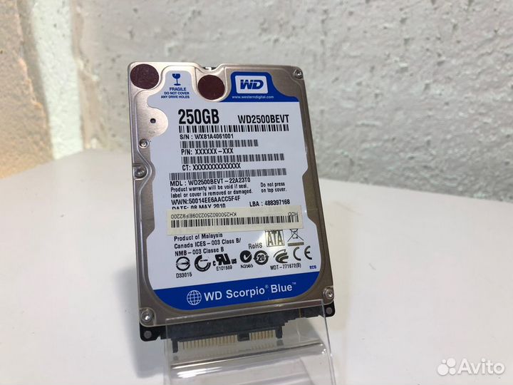 Жесткий диск для ноутбука WD WD2500Bevt 250GB