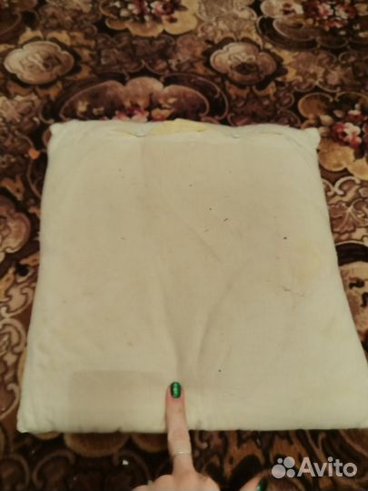 Подушка ситец наволочка винтаж