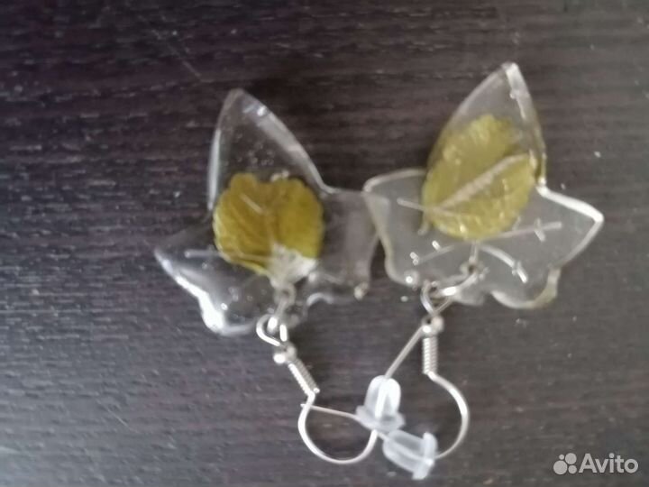 Серьги из эпоксидной смолы