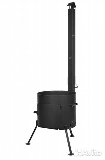 Печь под казан с трубой 480 мм. под казан 22-30 л