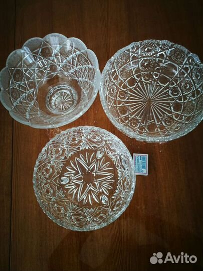 Салатник хрустальный, Вазы